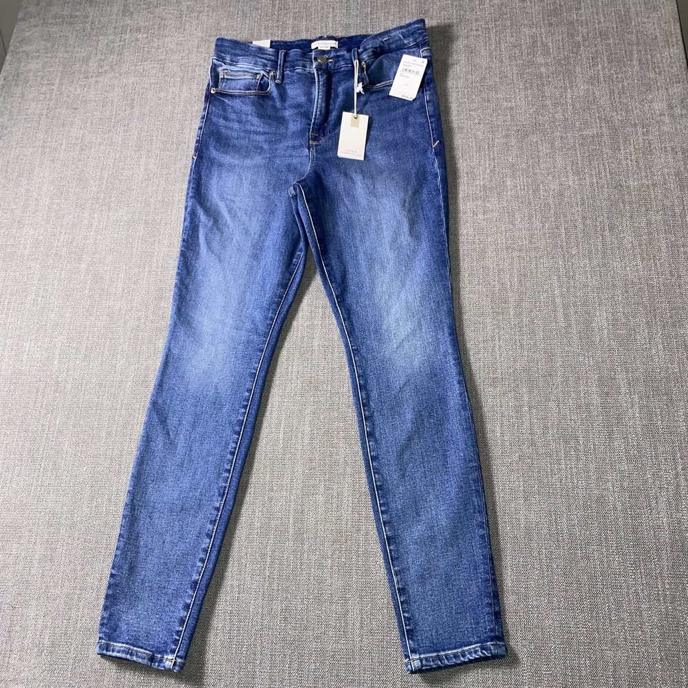 Good American Good Legs Skinny Jeans Womens 10/30 Blue Denim Medium Wash Outdoor